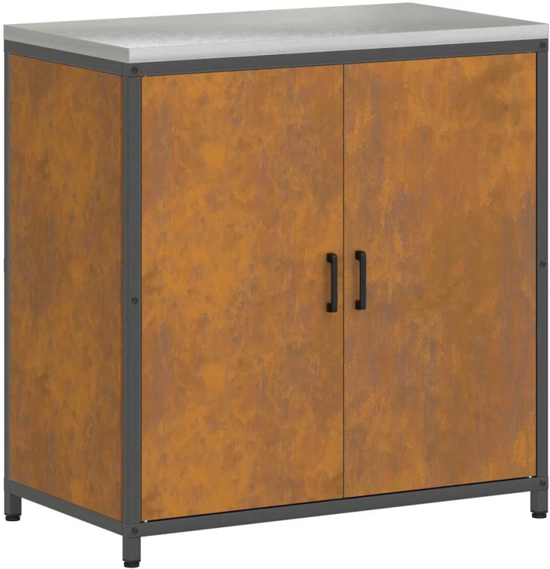 vidaXL Σετ Αποθήκευσης Κουζίνας Άλλο 3 pcs Σκ rusty 240 x 50 x 92 εκ
