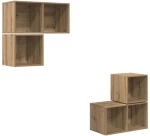 vidaXL Σετ επίπλου τηλεόρασης 4 pcs artisan δρυς 37 x 37 x 72 εκ