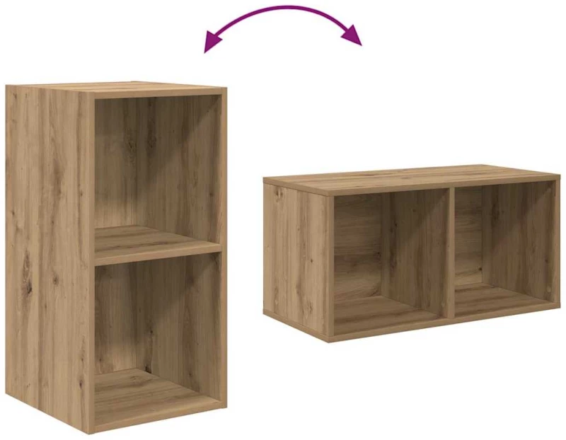 vidaXL Σετ επίπλου τηλεόρασης 4 pcs artisan δρυς 37 x 37 x 72 εκ