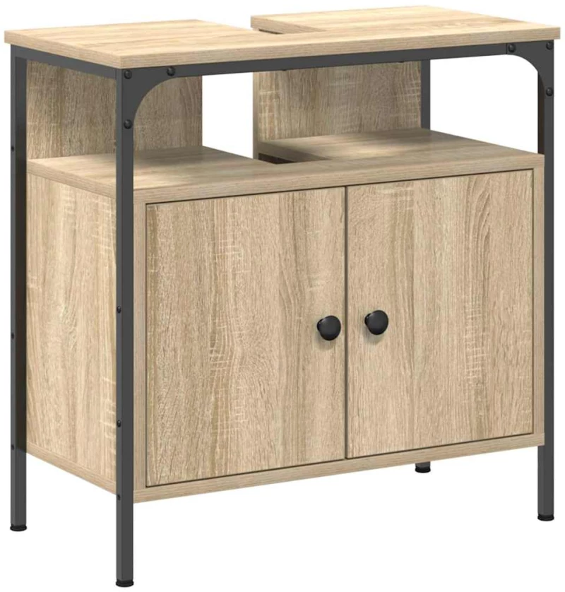 vidaXL Σετ Ντουλαπιών Μπάνιου 3 pcs Sonoma Δρυς 80 x 30 x 60 cm