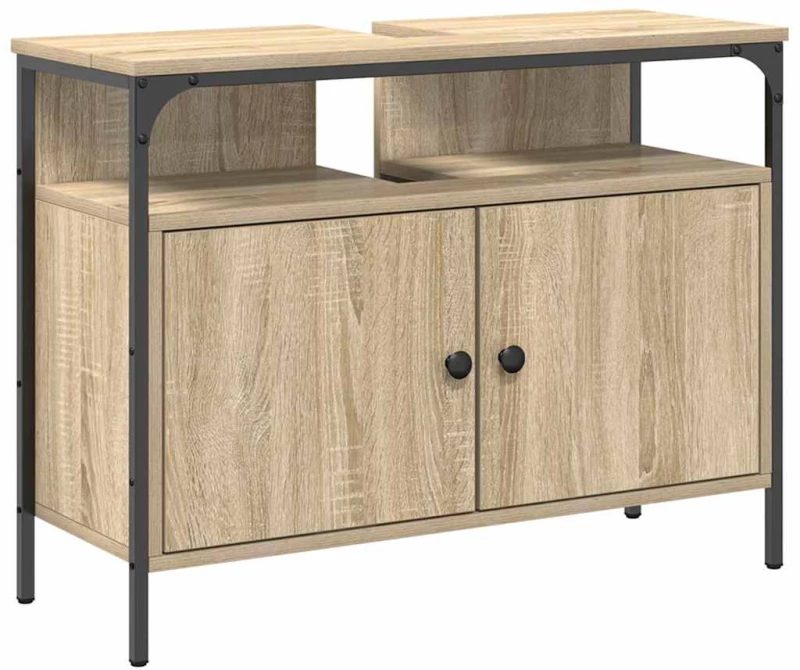 vidaXL Σετ Ντουλαπιών Μπάνιου 3 pcs Sonoma Δρυς 80 x 30 x 60 cm