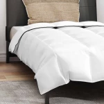 vidaXL Σετ Παπλωμάτων με μαξιλάρι 2 pcs Λευκό 135 x 200 cm Πούπουλο