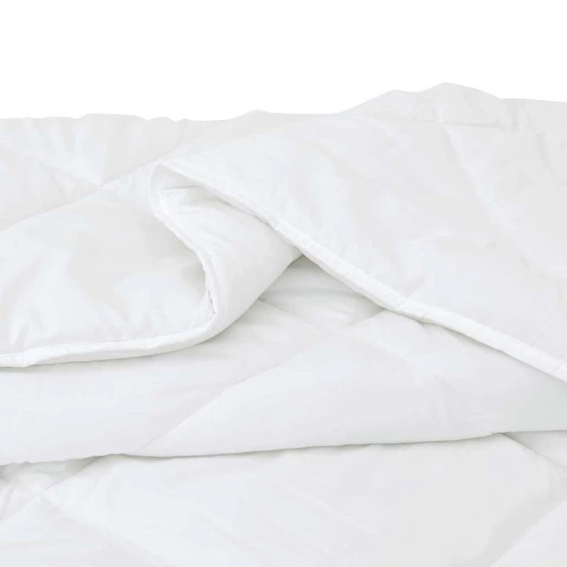 vidaXL Πάπλωμα με μαξιλάρι 3 pcs Λευκό 240 x 220 cm Μικροΐνες