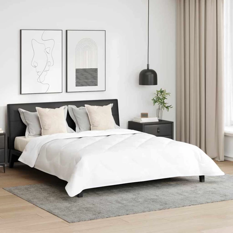 vidaXL Χειμερινό Παπλωματοθήκη 3 pcs Λευκό 200 x 220 cm Μικροΐνες