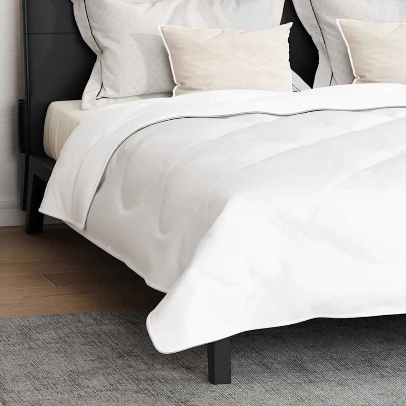 vidaXL Πάπλωμα με Μαξιλάρια Άλλο 3 pcs Λευκό 240 x 200 cm Μικροΐνες