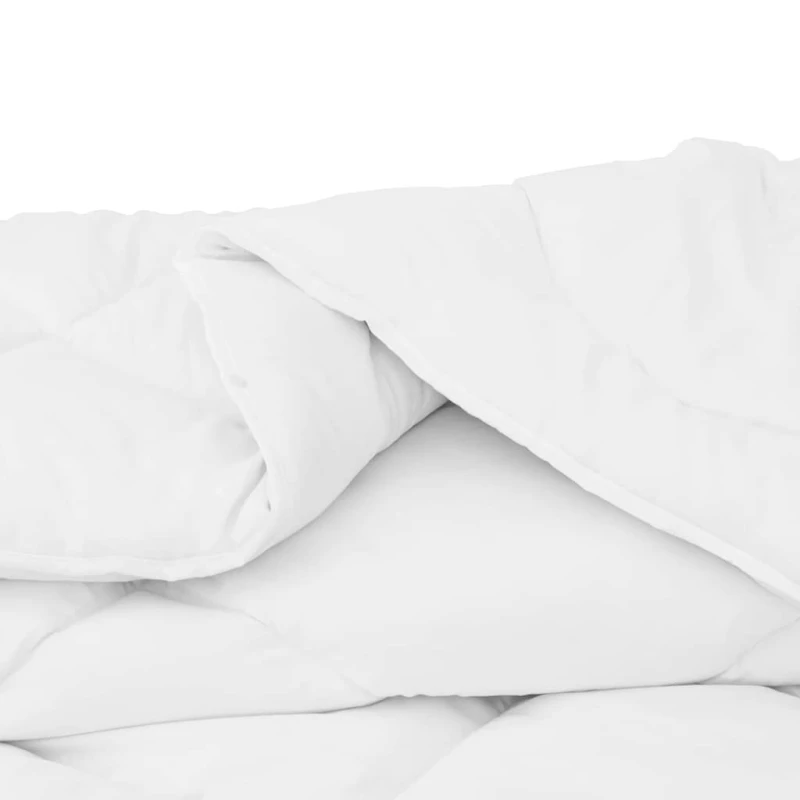 vidaXL Πάπλωμα με Μαξιλάρια Άλλο 3 pcs Λευκό 240 x 200 cm Μικροΐνες