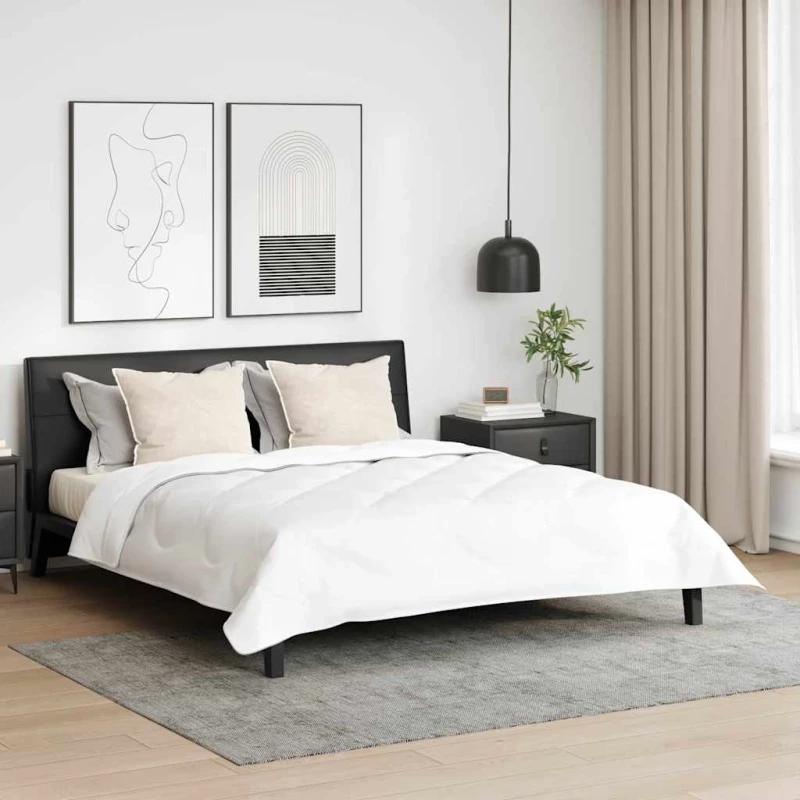 vidaXL Πάπλωμα Άλλο με μαξιλάρι 3 pcs Λευκό 240 x 200 cm Μικροΐνες