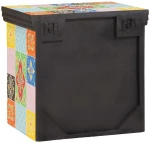 vidaXL Κομοδίνο 2 pcs Πολύχρωμο 40 x 30 x 40 εκ Μασίφ ξύλο μάνγκο
