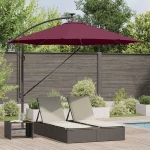 vidaXL Ομπρέλα Cantilever Banana Μπορντό 294 x 294 x 248 cm