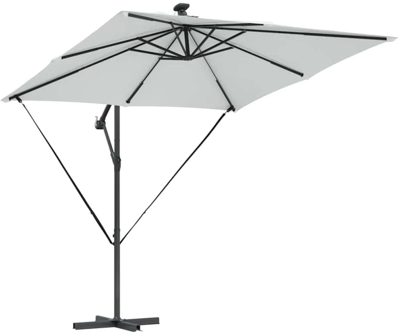 vidaXL Ομπρέλα Cantilever Banana Άμμος 249 x 249 x 250 εκ.