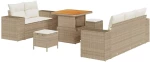 vidaXL Σετ Καναπέ Κήπου 8 pcs μπεζ και κρεμ 80 x 80 x 71 cm