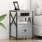 vidaXL Κομοδίνο Γκρι sonoma 40 x 31 x 60 εκ. Επεξεργασμένο ξύλο