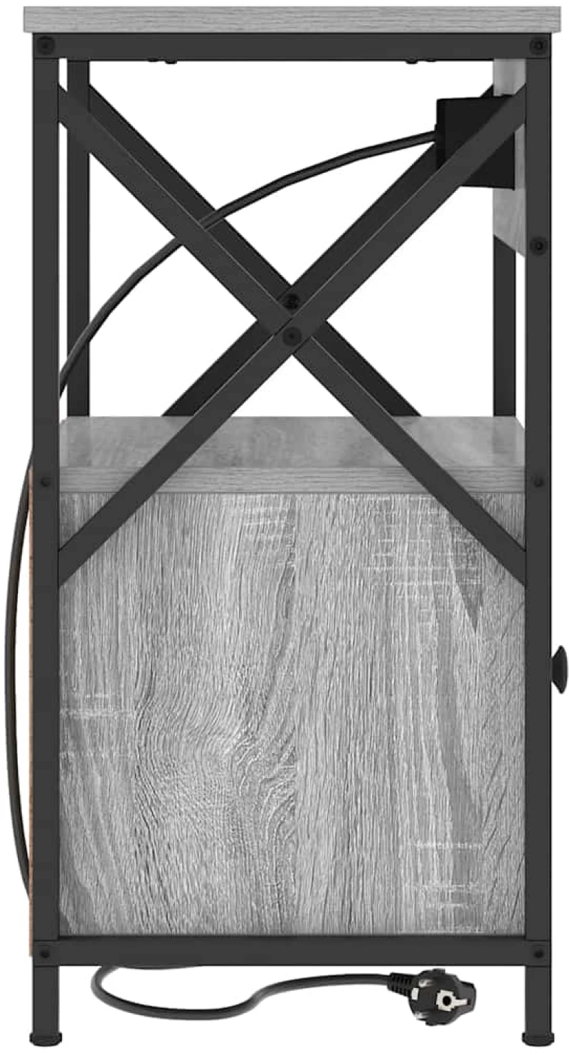 vidaXL Κομοδίνο Γκρι sonoma 40 x 31 x 60 εκ. Επεξεργασμένο ξύλο