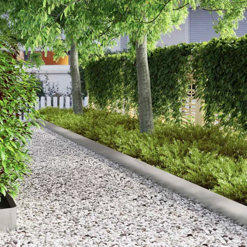 vidaXL Φράχτης Κήπου Ασημί 450 x 20 εκ Γαλβανισμένος χάλυβας