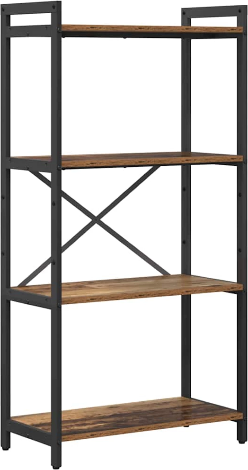 vidaXL Βιβλιοθήκη Παλαιό ξύλο 60 x 30 x 118 εκ Επεξεργασμένο ξύλο