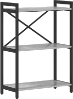 vidaXL Βιβλιοθήκη Γκρι sonoma 60 x 30 x 83 εκ Επεξεργασμένο ξύλο