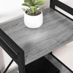 vidaXL Βιβλιοθήκη Γκρι sonoma 60 x 30 x 83 εκ Επεξεργασμένο ξύλο