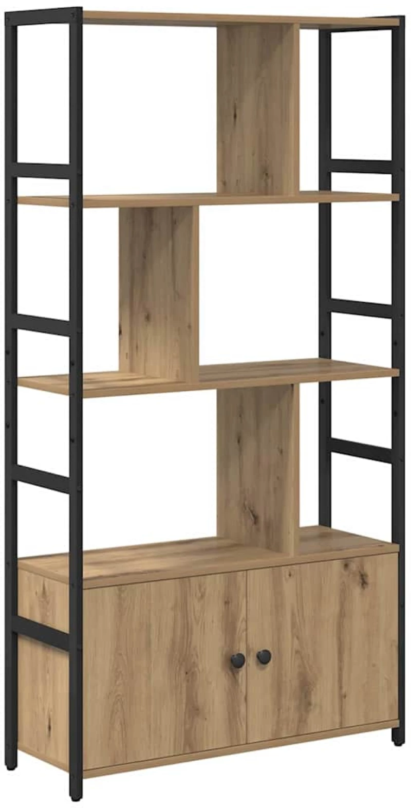 vidaXL Ράφι Βιβλίων artisan δρυς 80 x 30 x 155.5 εκ Επεξεργασμένο ξύλο