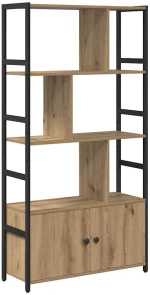 vidaXL Ράφι Βιβλίων artisan δρυς 80 x 30 x 155.5 εκ Επεξεργασμένο ξύλο