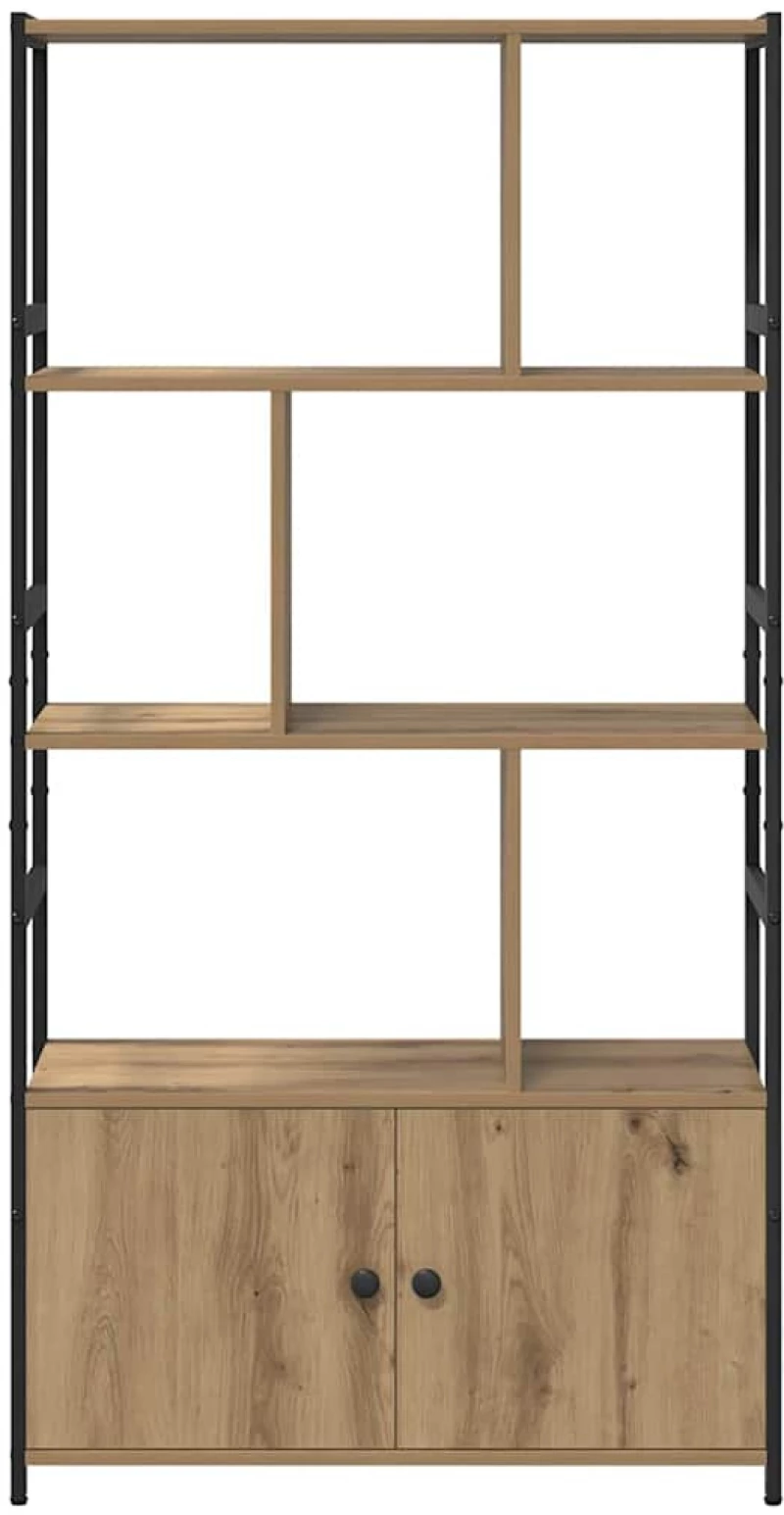 vidaXL Ράφι Βιβλίων artisan δρυς 80 x 30 x 155.5 εκ Επεξεργασμένο ξύλο