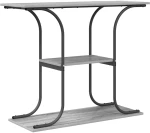 vidaXL Τραπέζι κονσόλας με ράφι Γκρι sonoma 101 x 35 x 80.5 εκ