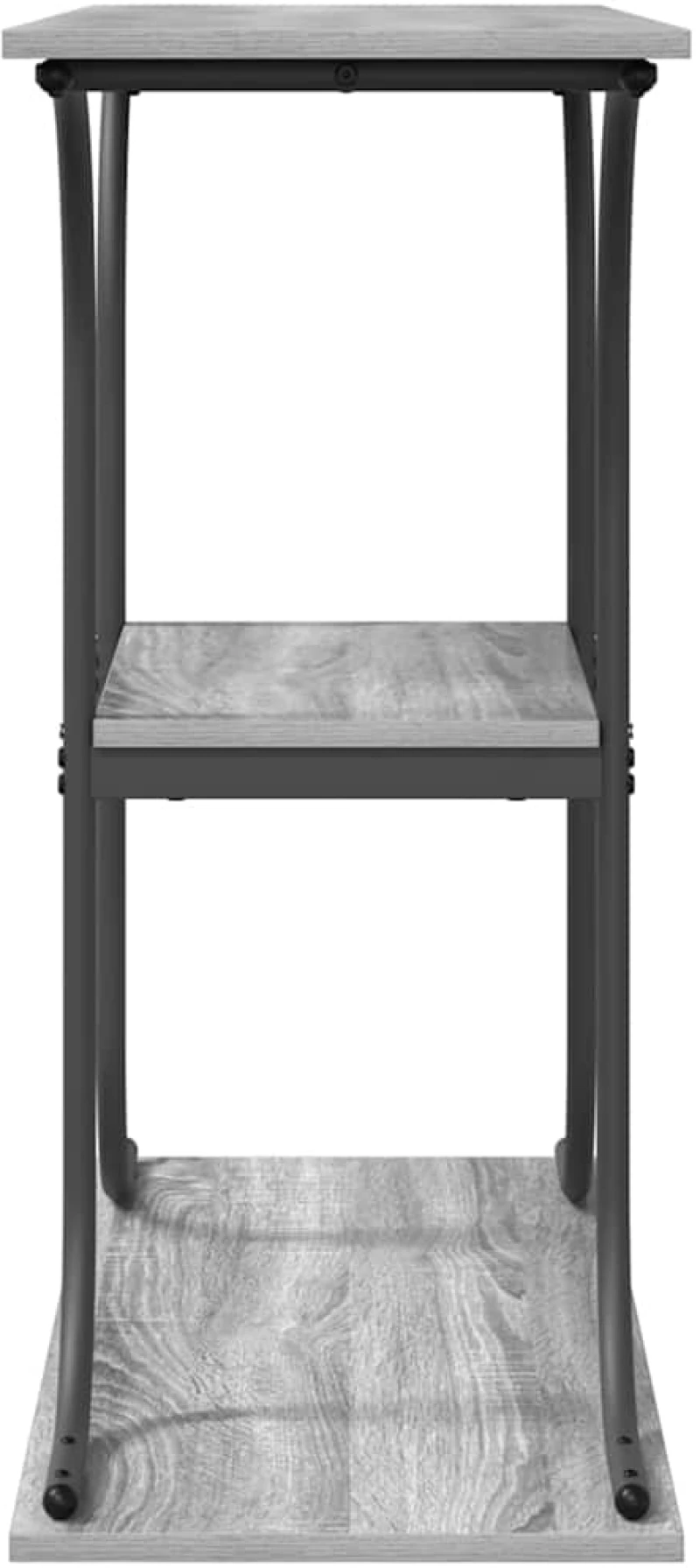 vidaXL Τραπέζι κονσόλας με ράφι Γκρι sonoma 101 x 35 x 80.5 εκ