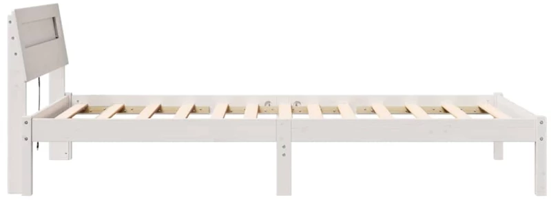 vidaXL Σκελετός Κρεβατιού Λευκό 90 x 190 cm Μασίφ ξύλο πεύκου
