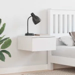 vidaXL Κομοδίνο 2 pcs Λευκό 37 x 35 x 18.5 εκ Μασίφ ξύλο πεύκου