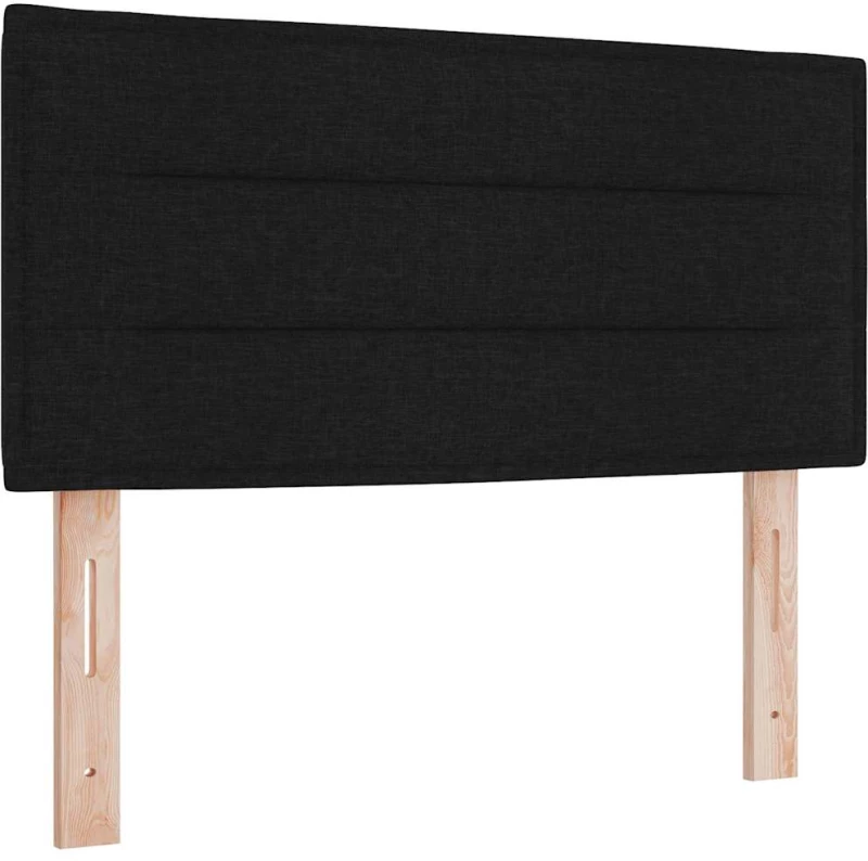 vidaXL Κρεβάτι box spring με στρώμα με στρώμα Μαύρο 100 x 200 cm
