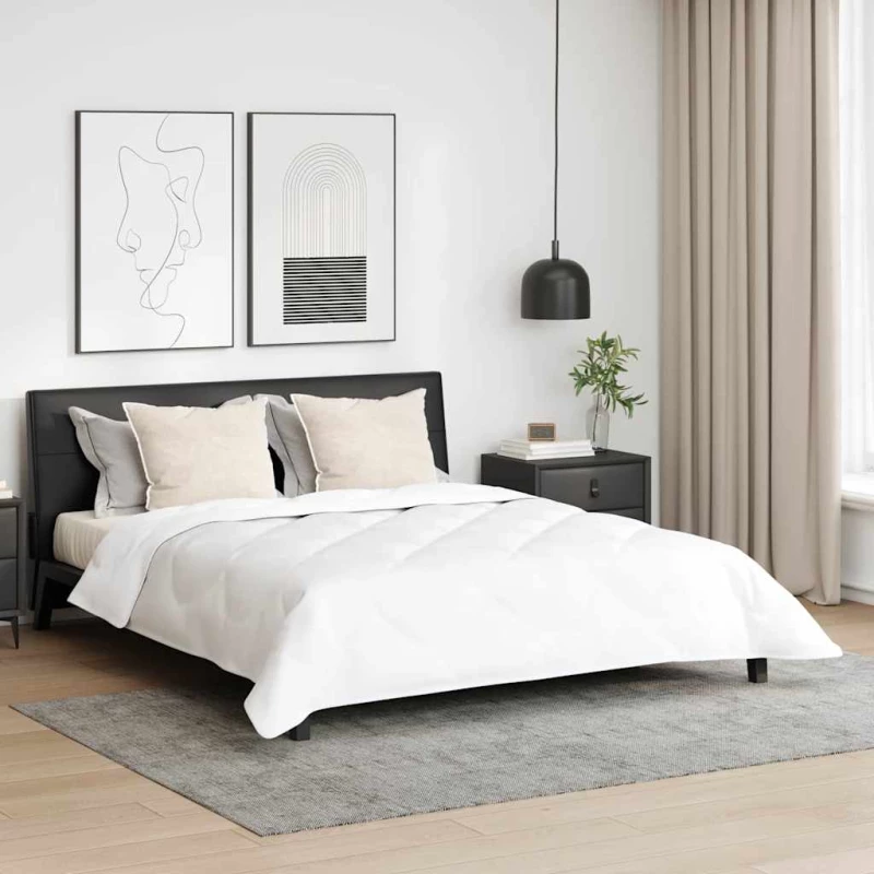 vidaXL Χειμερινό Παπλωματοθήκη 3 pcs Λευκό 240 x 220 cm Μικροΐνες