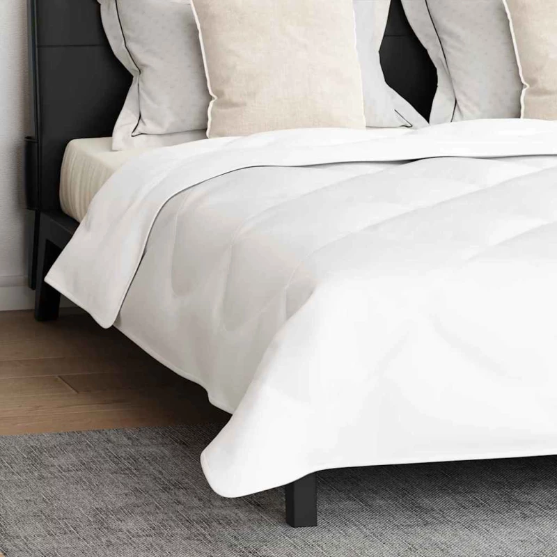 vidaXL Πάπλωμα Άλλο με μαξιλάρι 3 pcs Λευκό 200 x 200 cm Μικροΐνες