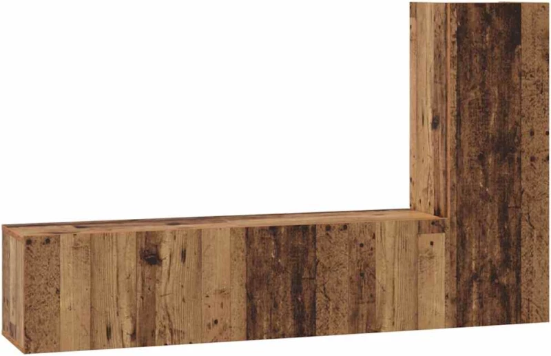 vidaXL Σετ επίπλου τηλεόρασης 3 pcs Παλαιό ξύλο 60 x 30 x 30 cm