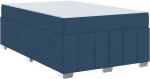 vidaXL Σκελετός Κρεβατιού με στρώμα Μπλε 120 x 200 cm ύφασμα