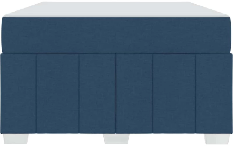 vidaXL Σκελετός Κρεβατιού με στρώμα Μπλε 120 x 200 cm ύφασμα