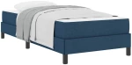 vidaXL Κρεβάτι με ελατήρια με στρώμα Μπλε 90 x 200 cm ύφασμα