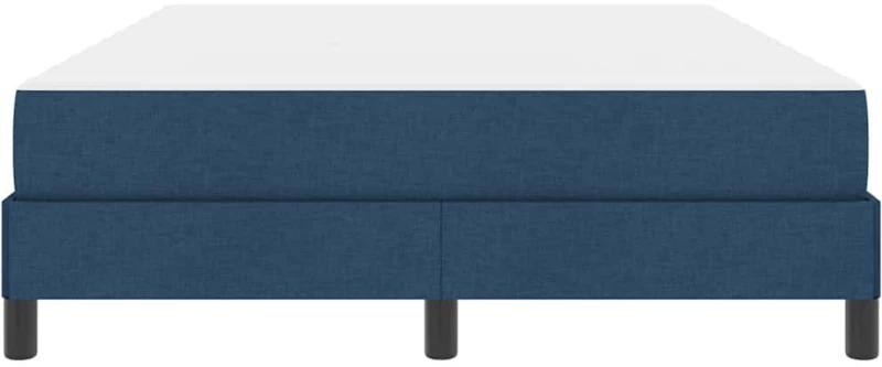 vidaXL Κρεβάτι με ελατήρια με στρώμα Μπλε 160 x 200 cm ύφασμα