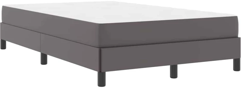 vidaXL Κρεβάτι με στρώμα Γκρι 120 x 200 cm Τεχνητό δέρμα
