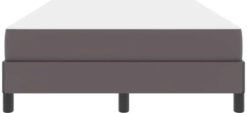 vidaXL Κρεβάτι με στρώμα Γκρι 120 x 200 cm Τεχνητό δέρμα