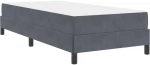 vidaXL Κρεβάτι box spring με στρώμα Σκούρο Γκρι 80 x 200 cm Βελούδο
