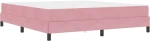 vidaXL Κρεβάτι box spring με στρώμα με στρώμα Ροζ 180 x 200 cm Βελούδο