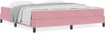 vidaXL Κρεβάτι box spring με στρώμα με στρώμα Ροζ 180 x 200 cm Βελούδο