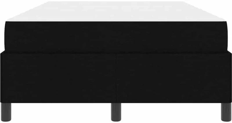 vidaXL Κρεβάτι με ελατήρια Μαύρο και Μαύρο 120 x 200 cm