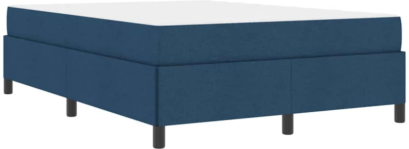 vidaXL Κρεβάτι με ελατήρια Μπλε και Μαύρο 140 x 190 cm