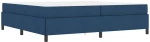 vidaXL Κρεβάτι με ελατήρια Μπλε και Μαύρο 200 x 200 cm