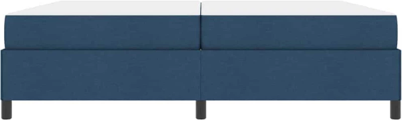 vidaXL Κρεβάτι με ελατήρια Μπλε και Μαύρο 200 x 200 cm