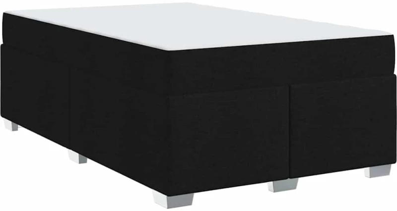 vidaXL Σκελετός Κρεβατιού Μαύρο 120 x 190 cm ύφασμα