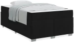 vidaXL Σκελετός Κρεβατιού Μαύρο 120 x 190 cm ύφασμα