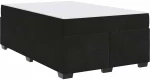 vidaXL Σκελετός κρεβατιού με στρώμα Μαύρο 120 x 190 cm Βελούδο