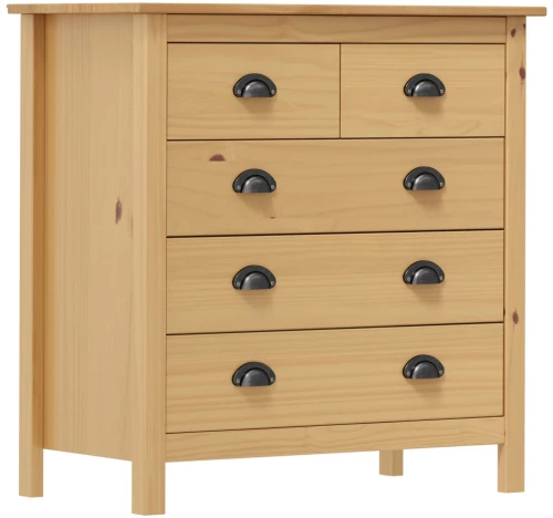 vidaXL Μπουφές Hill 79 x 40 x 80 εκ. από Μασίφ Ξύλο Πεύκου