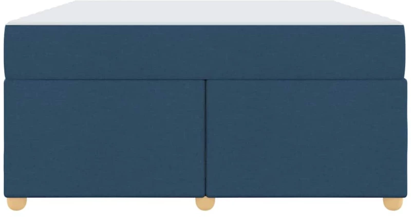 vidaXL Σκελετός Κρεβατιού με στρώμα Μπλε 160 x 200 cm ύφασμα